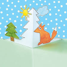 10 weihnachtskarten mit anleitung popup karten weihnachten. Pop Up Karten Winter Pdf Labbe