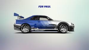 Paul walkers toyota supra vs 2 fast 2 furious nissan skyline r34 gtr. Nissan Skyline Gtr R34 Paul Walker Tribute Courtesy Of 3dt Carporn