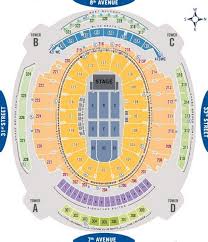 new york knicks rangers seating chart msg tickpick