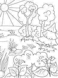 Did you mean loring ? Printable Morning In The Forest Coloring Page For Both Aldults And Kids