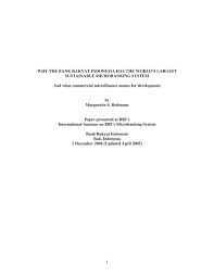 The loan is fully shariah. Why The Bank Rakyat Indonesia Has The World S Largest Sustainable Microbanking System Rfilc