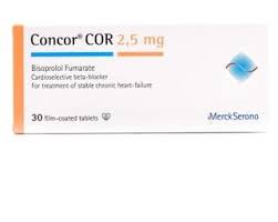 Concor Cor 2 5 Mg 30 Tab كونكور كور 2 5 مجم 30 قرص Lomixa