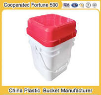 20L/22L/25L Food Grade Water 5 Gallon 7 Gallon PP Clear Round Square  Rectangular Plastic Buckets Manufacturer with Handle Paint Plastic Pail