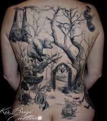 Categories, single needle · microrealism, animals, felines, lions, lionesses, lion cubs, astrology, zodiac signs. Wald Tiere Familie Back Piece By Brigi Tattoo Anansi