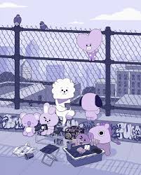 Koya and namjoon, mang and hoseok bottom: Bt21 Cooky Coloring Pages Kelvinhack127