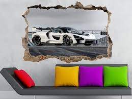 Mclaren Senna Decal Mclaren Sticker Mclaren Print Vinyl Sticker Mclaren Wall Art Sportcar Supercar Mclaren Decor Kid Room Decal Mclaren Art In 2021 Kids Room Decals Room Decals Print Vinyl Stickers