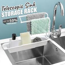 Besides good quality brands, you'll also find plenty of discounts when you shop for shelf sink during big sales. Telescopic Sink Storage Rack Telescopic Sink Rack Holder Expandable Storage Drain Basket Kitchen Household Adjustment Drain Kitchen Gadget Sets Aliexpress