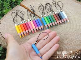 Strap Porte Cles Grigri Crayon De Couleur Au Choix Porte Cles Par Ni Oui Ninouche Chaveiro Para Lembrancinha Joias Artesanais Artesanato