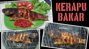 Ikan kakap merah 1 ekor ukuran sedang (dibersihkan) bawang putih 2 siung dihaluskan jeruk nipis 1 buah ambil airnya garam. Ikan Kerapu Bakar Youtube