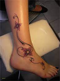 Tatouage Cheville Fleur Et Papillon 1jour1col