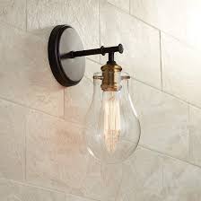 Possini Euro Simran 11 1 2 High Bronze Wall Sconce 70f47 Lamps Plus Vintage Industrial Wall Light Industrial Wall Lights Bronze Wall Sconce