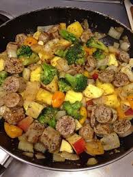 Add chicken sausage and vegetable mixture and eggs together. 17 Best Chicken Apple Sausage Ideas Chicken Apple Sausage Apple Sausage Recipes