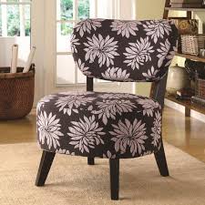 Accent chairs have been designed to create a fashionable look. Ultra Modern Round Accent Chair With Solid Wood Dark Brown Frame In Brown Purple Floral Pattern Fabric Cf900390 Accent Chairs Furniture Coaster Furniture