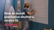 How to Install Recess Fit Plantation Shutters - YouTube