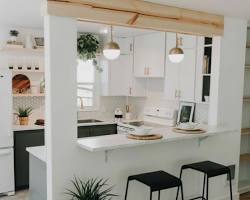 Gambar Dapur cantik sederhana dengan mini bar