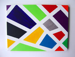 Cool Stuff Art Gallery Tape Painting Project Tape Painting Painting Projects Tape Art