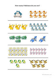 How Many Pokemon Do You See Worksheet Free Esl Printable Worksheets Made By Teachers Pokemon Preschool Worksheets Learning Worksheets