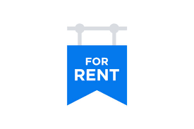 Advertise property or housing for rent with this flag banner display. For Rent Banner Icon Grafik Von Riduwan Molla Creative Fabrica