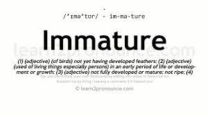 Definition of ammature