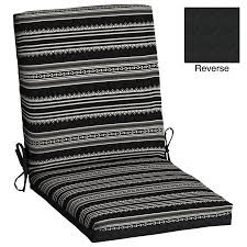 Black And White Striped Outdoor Cushions Walmart Mainstays Black Global Stripe 43 Outdoor Dining Chair Cushion Walmart Com Dining Chair Cushions Outdoor Dining Chair Cushions Chair Cushions