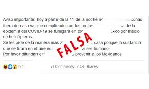 We did not find results for: La Secretaria De Salud De Mexico Desmintio El Mensaje Sobre La Supuesta Fumigacion Para Erradicar El Nuevo Coronavirus