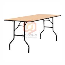 A console table that converts into a 10 person dining table or a gateleg table that takes up very little space when it isn't in use and even stores four folding chairs. China Factory Price Rectangular Foldable Plywood Folding Dining Tables For Wedding Event China Round Folding Table Banqueting Table