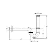 The drain has a threaded pipe sticking out below the lock nut that secures the drain to the sink basin itself. Viking India P Trap