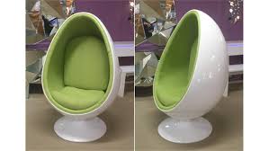 Lounge Sessel Retro Design Sitzei Space Egg Weiss Stoff Lime Grun Sessel Retro Retro Sessel