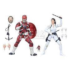 15 cm tall and come in a window box. Black Widow Marvel Legends 2 Pack Action Figures 2021 Red Guardian Melina 15cm