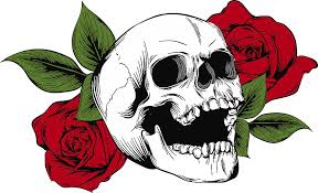 Flowers and more by dean. Skull With Flowers With Roses Drawing By Hand Vector Illustration Digital Art By Dean Zangirolami