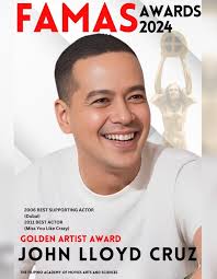 JOHN LLOYD CRUZ FAMAS Golden Artist Awardee For bagging the prestigious  Boccalino d'Oro prize or Golden Jug Award for Best Actor at the 76th  Locarno Film Festival in Switzerland last August 2023.