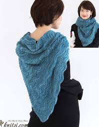 This wrap is knit with size us 10 needles, straight and circular are used. Triangular Shawl Knitting Pattern Free