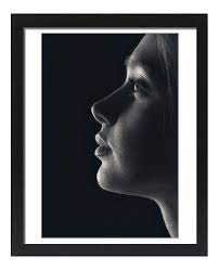 Black And White Portrait Side View Portrait Side Portrait Drawing People Faces