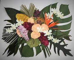 Completed framed bouquet returned in just 6 weeks or less! Custom Made Tropical Bridal Bouquet By Pressed Garden Floral Preservation Custommade Com