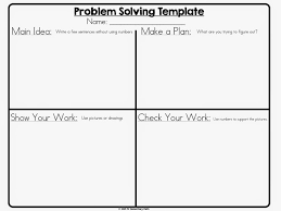 Math Problem Solving 101 Math Problem Solving Problem Solving Template Word Problems