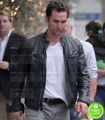 Buy Matthew Mcconaughey Leather Jacket True Detective Rust Cohle Jacket In 2021 Black Leather Jacket Jackets Matthew Mcconaughey