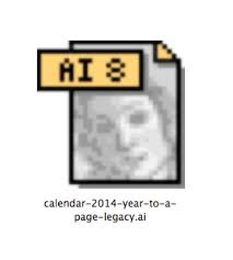 Free Download: 2014 Calendar in PDF, Illustrator (AI), InDesign (INDD)  Format