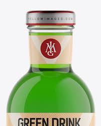 Download Clear Glass Green Drink Bottle With Paper Label Mockup In Bottle Mockups On Yellow Images Object Mockups PSD Mockup Templates
