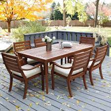 Furniture Simple And Neat Outdoor Dining Room Decoration With Wooden Patio Furniture Inclu Clearance Patio Furniture Cheap Patio Furniture Teak Patio Furniture