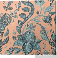 Bold contrast characterizes this floral damask wallpaper. Abstract Flower Hand Drawn Floral Pattern Seamless Paisley Watercolor Illustration Can Be Used For Wallpaper Website Background Textile Phone Case Print Canvas Print Pixers We Live To Change