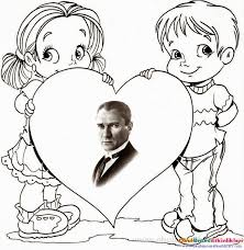 10 Kasim Etkinlikleri Faaliyetler Boyama Sayfalari Okul Oncesi