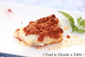 Dos De Cabillaud Crumble De Chorizo Tout Le Monde A Table