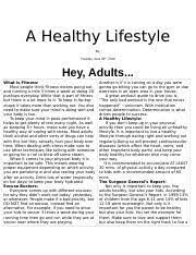 · our bodies are like machines . Article Summary Form 1 1 1 Article Summary Form Students Name Article Topic Mental Health Benefits Of Exercise For Adolescents Article Type Course Hero