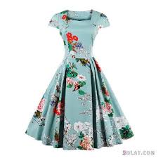 فساتين صيفية قصيرة موضة 2018 موديلات فساتين 3dlat com 12 18 7c39 vintage dresses online retro dress flare dress