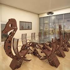 Nice Table And Chairs Don T Think The Original Vikings Had It So Nice Conference Table Viking Longboat Dining Room Design