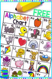 This Free Printable Alphabet Chart Is Perfect To Help Your Kindergarten And 1st Grade Students With Letter Recogni Free Alphabet Chart Alphabet Charts Alphabet