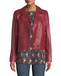 Lafayette 148 New York Mary Kate Weightless Glazed Lambskin Leather Jacket And Matching Items Matching Items Lambskin Leather Jacket Red Leather Jackets Women Leather Jacket