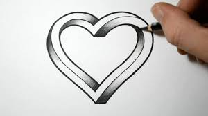 Video By Jonathan Harris How To Draw An Impossible Heart Shape Cool Simple Optical Illusion For More From Jonathan Harris Heart Drawing Drawings 3d Drawings