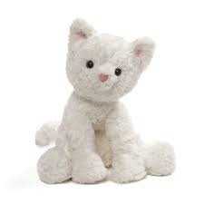White Cat Cozy Stuffed Animal Small 8 Gund Stuffed Animal Cat Cute Stuffed Animals Monkey Stuffed Animal
