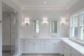 This will also help with the colour contrast against grey wall and floor tiles, as well as adding to the illusion of space in the room. Tiles Talk Hampton Style Bathroom Perini